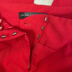 Red pants with stretch